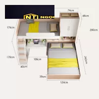 Giường tầng đa năng